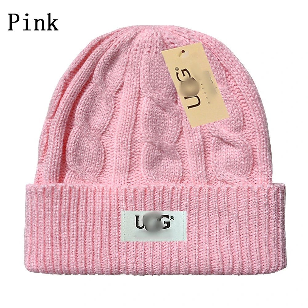 Winter Knit Beanie Hat Cable Knit Cap for Women Rose - UGG - Cnfans - $10.16
