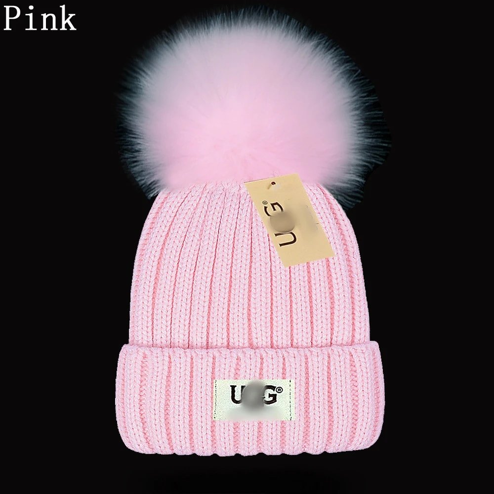 Winter Knit Beanie Hat with Pom Pom - Onyx - Gallery Image 6 - Detailed View