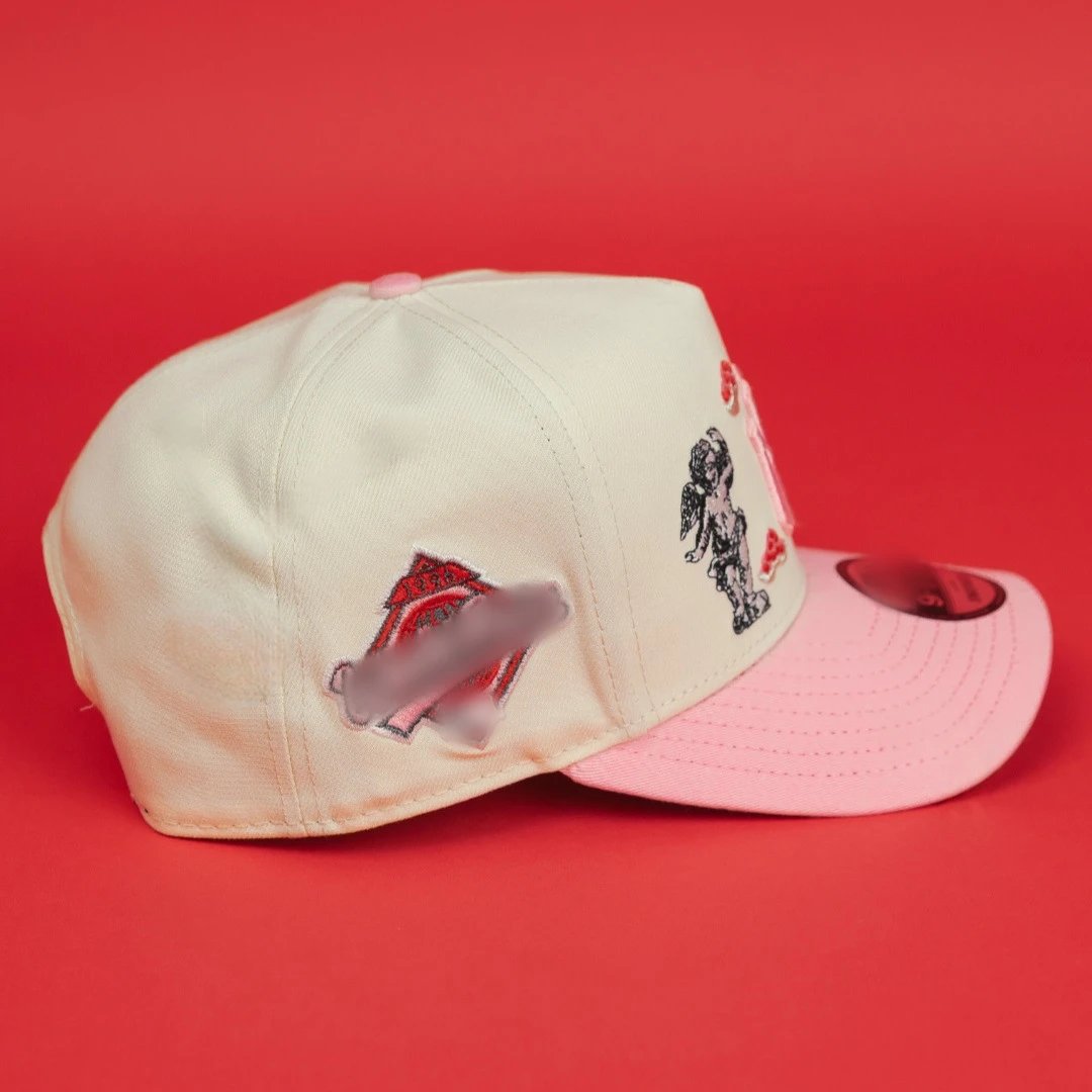 Embroidered Baseball Cap Fashion Hat, Carnation - Gallery Image 3 - Detailed View