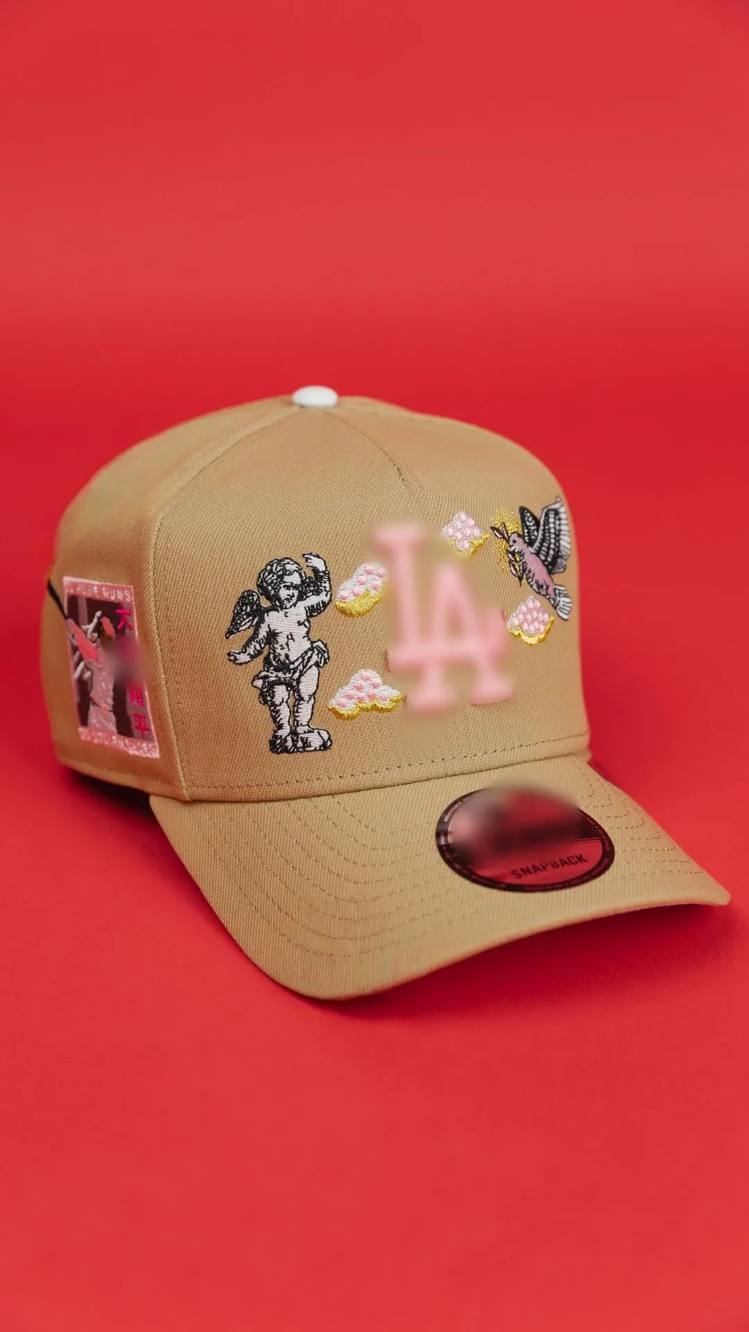 Embroidered Baseball Cap Trendy Snapback Hat Khaki - MLB - Cnfans - $10.16