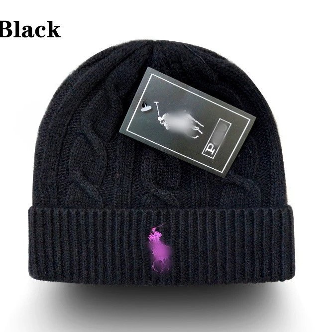 Cable Knit Wool Beanie Warm Winter Hat Scarlet - Gallery Image 2 - Detailed View