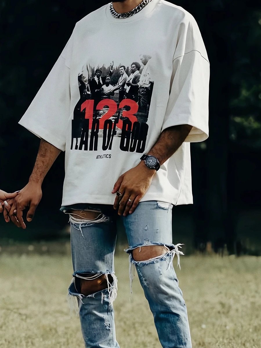 Fear of God Graphic Tee White - Gallery Image 3 - Detailed View