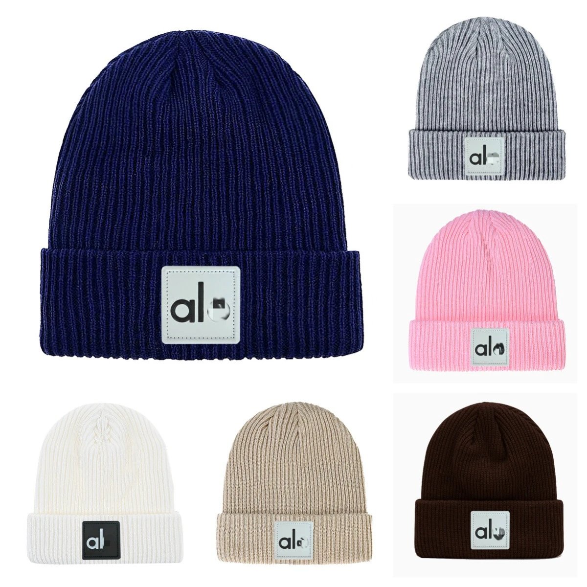 Winter Wool Knit Beanie Warm Hat, Scarlet - Gallery Image 1 - Detailed View