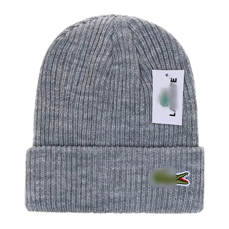 Casual Knit Beanie Winter Hat unisex Gray - Lacoste - Cnfans - $10.16