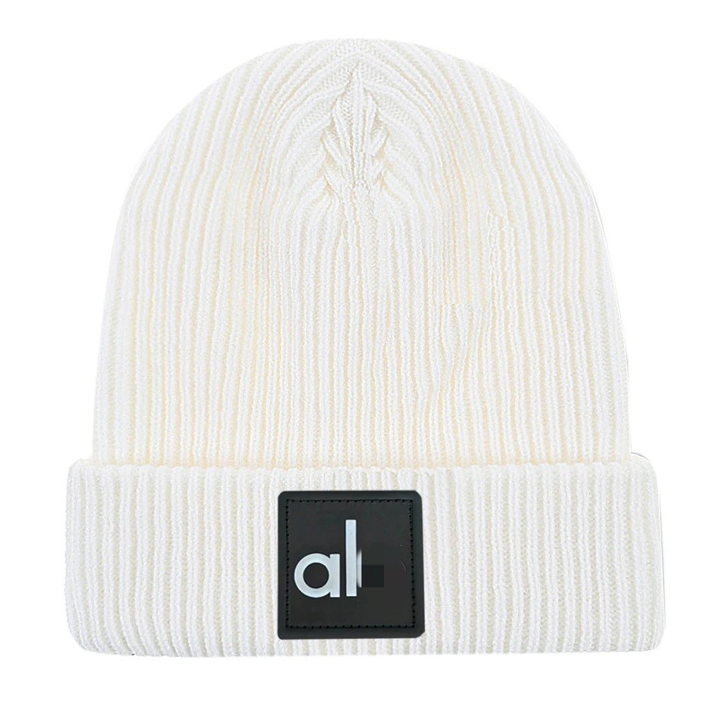 Knit Wool Beanie Warm Winter Hat, Off White - Alo - Cnfans - $10.16