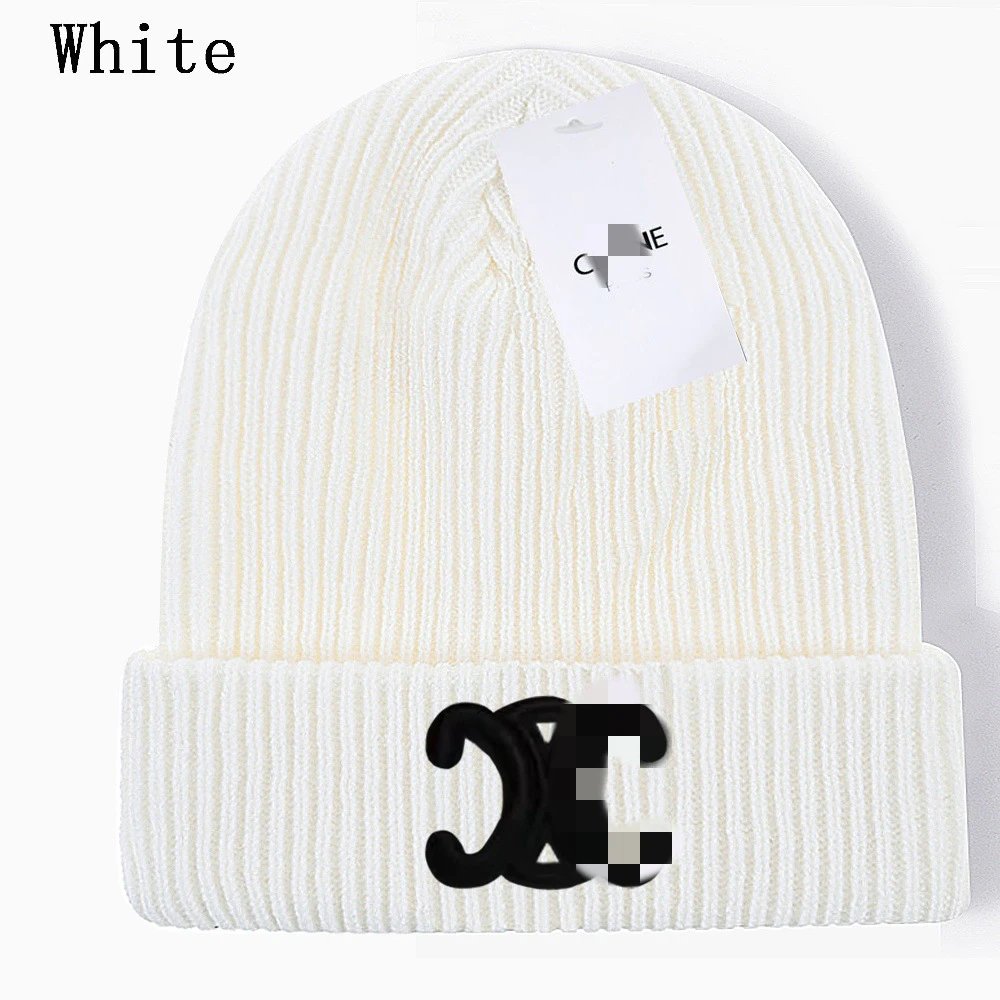 Knit Beanie Hat Winter Warm Cable-knit Cap Off White - Other - Cnfans - $10.16