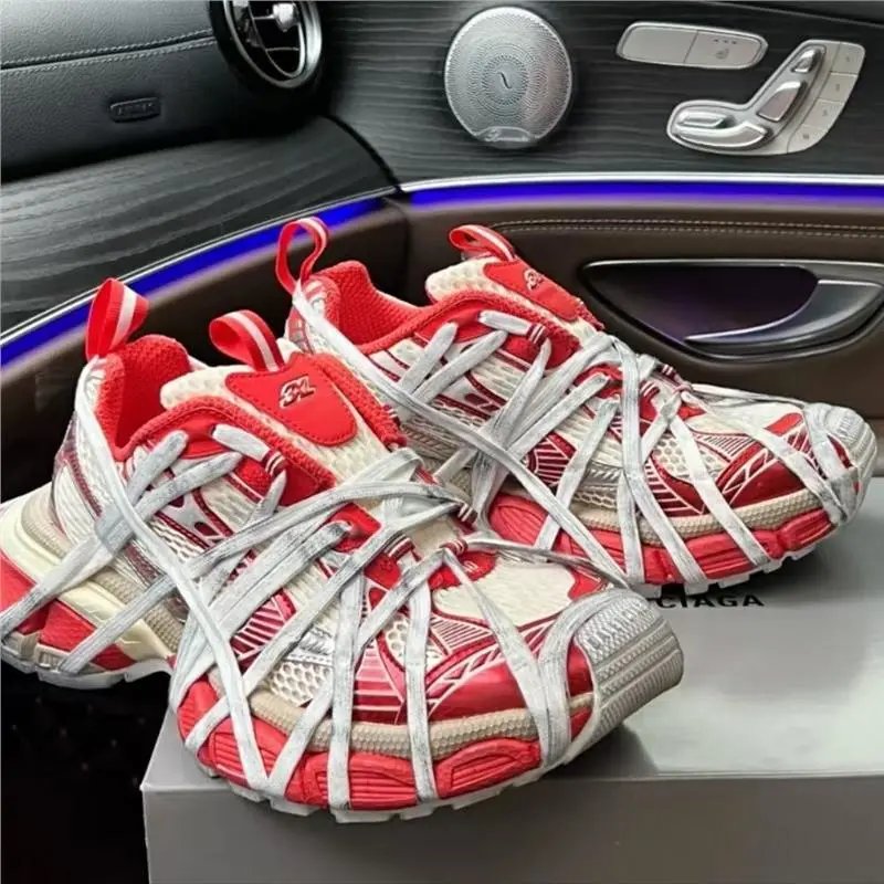 Premium White-Red, runs one size large