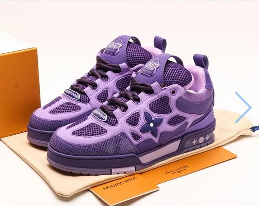 Louis Vuitton Sneakers LV Trainer Max-inspired mesh with Monogram Flower overlays product detail image 5