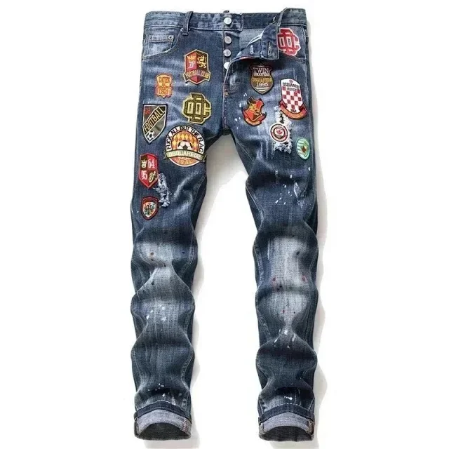 Dsquared2 Jeans Distressed paint-splatter graphic product detail image 5