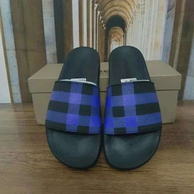 Unbranded Slippers Open-Toe Slide with Check Strap product detail image 6