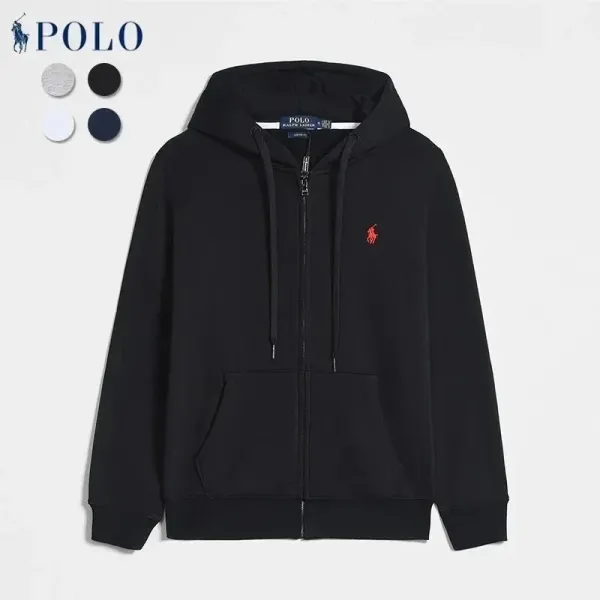Polo Ralph Lauren Navy Blue Full-Zip Hoodie and Jogger Sweatpants Set - 7