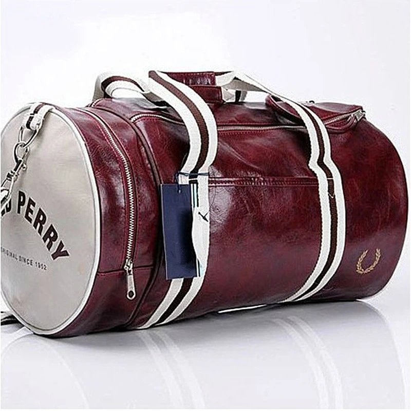 Large Capacity Bag Trendy Travel Women's Handbag Tote Bag Round Barrel Casual Fashion Carry Men's Sports Bag Gym Bag