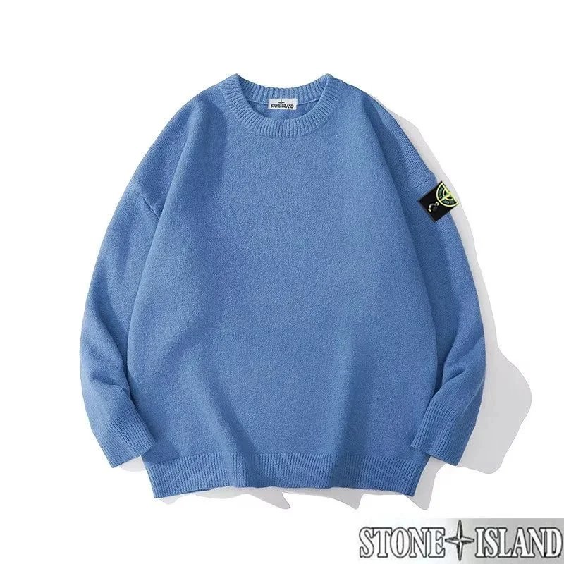 Stone Island Knit Sweater Turquoise Sweater - 21