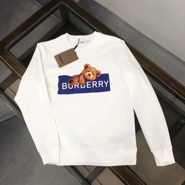 Burberry Thomas Bear Embroidered Black Hoodie - 13
