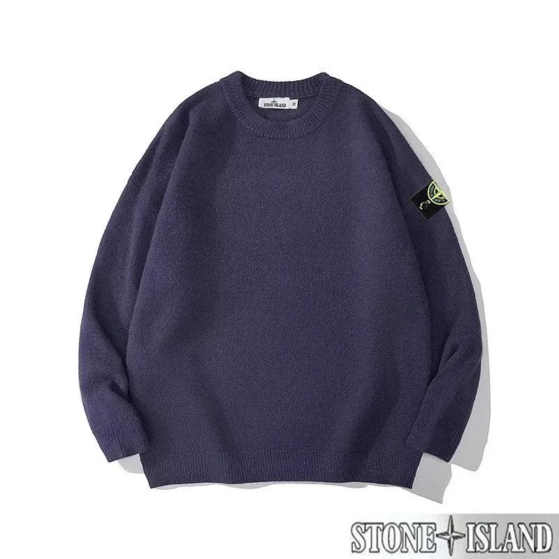 Stone Island Knit Sweater Turquoise Sweater - 20