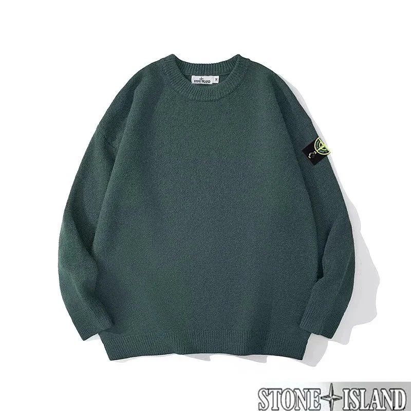 Stone Island Knit Sweater Turquoise Sweater - 22