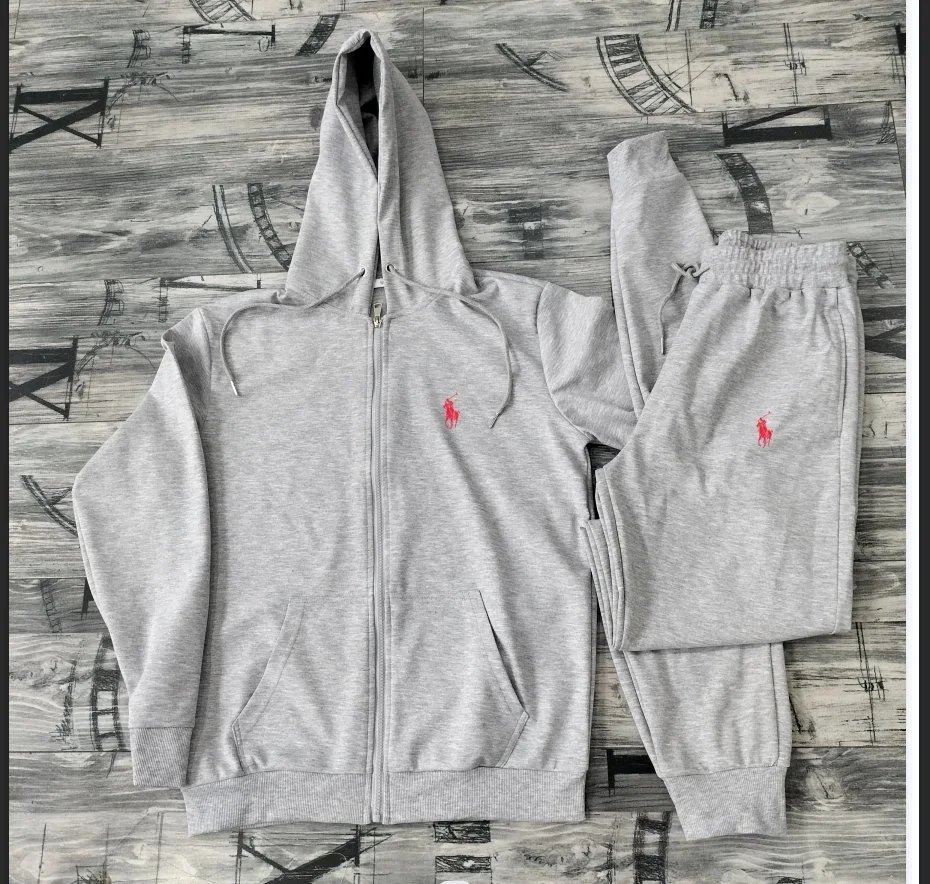 Ralph Lauren Polo Pony Black Full-Zip Hoodie and Sweatpants Set - 12