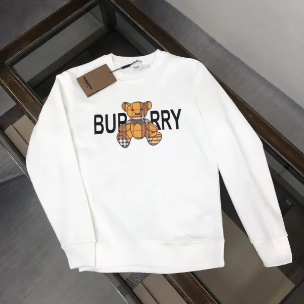 Burberry Thomas Bear Embroidered Black Hoodie - 11
