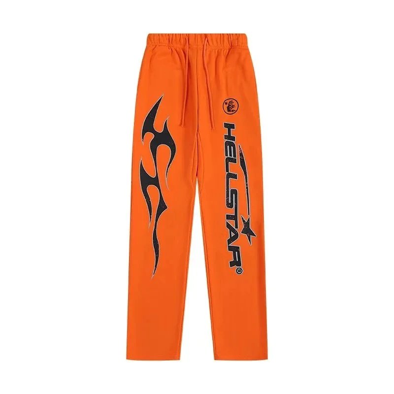 Hellstar Flame Logo Sweatpants Gray - 15