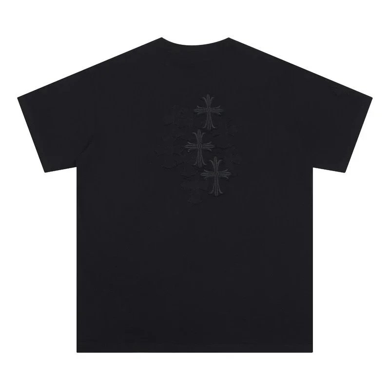Chrome Hearts Red Cross Logo White T-Shirt - 15