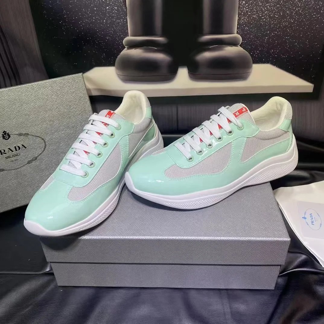 Prada black and grey low-top sneakers product photo 2