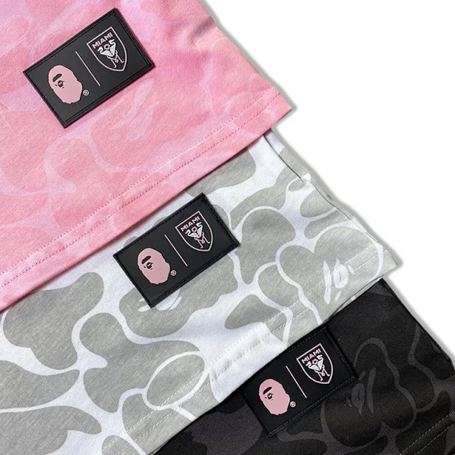 A BATHING APE T-Shirts Inter Miami camouflage graphic short-sleeve T-shirt product detail image 12