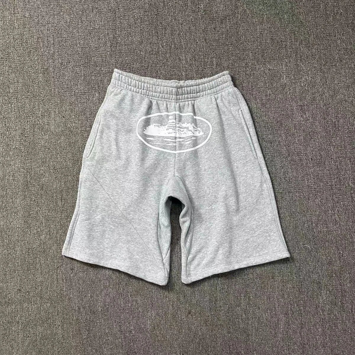 Corteiz Alcatraz Sweat Shorts Heather Grey