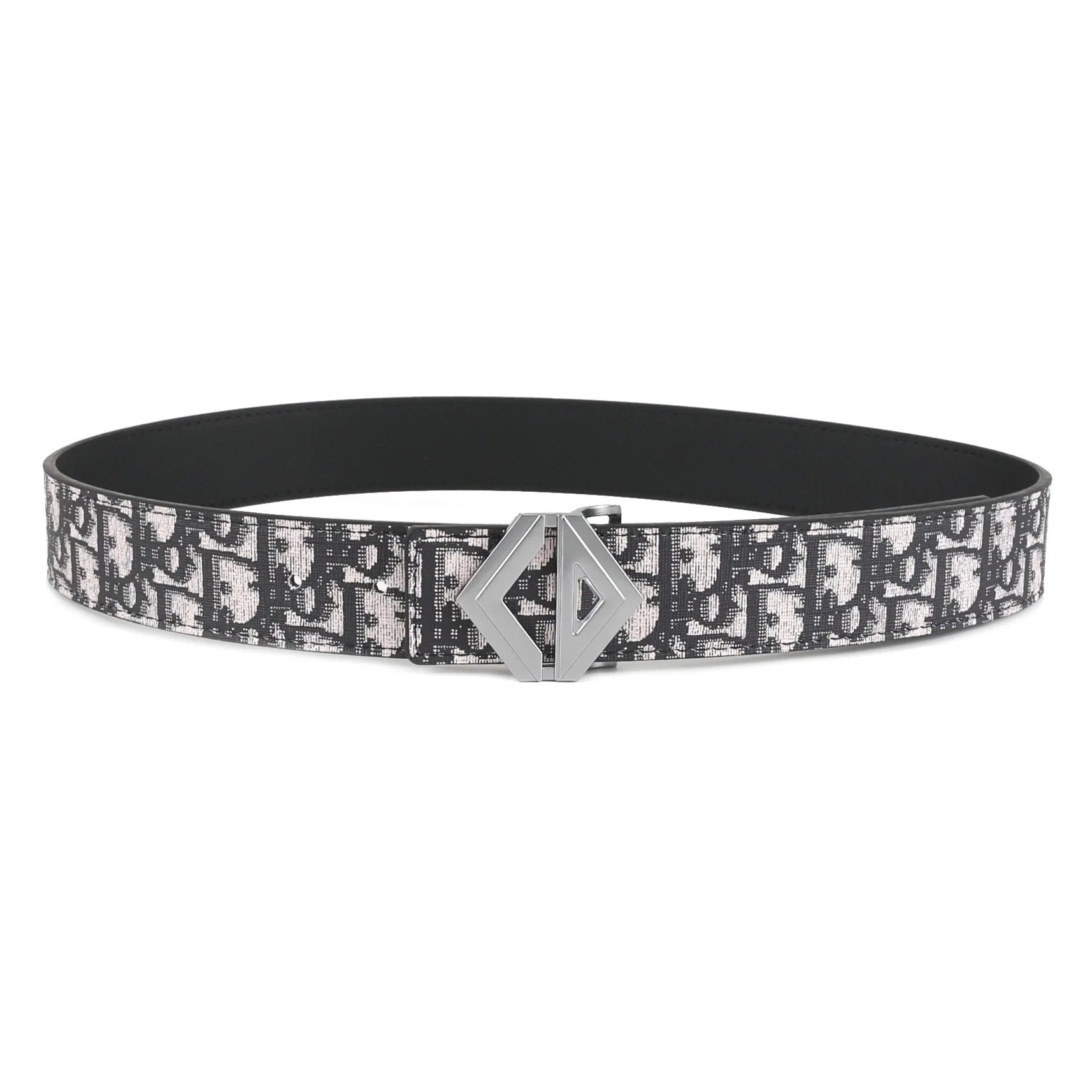 7 Silver Buckle Black