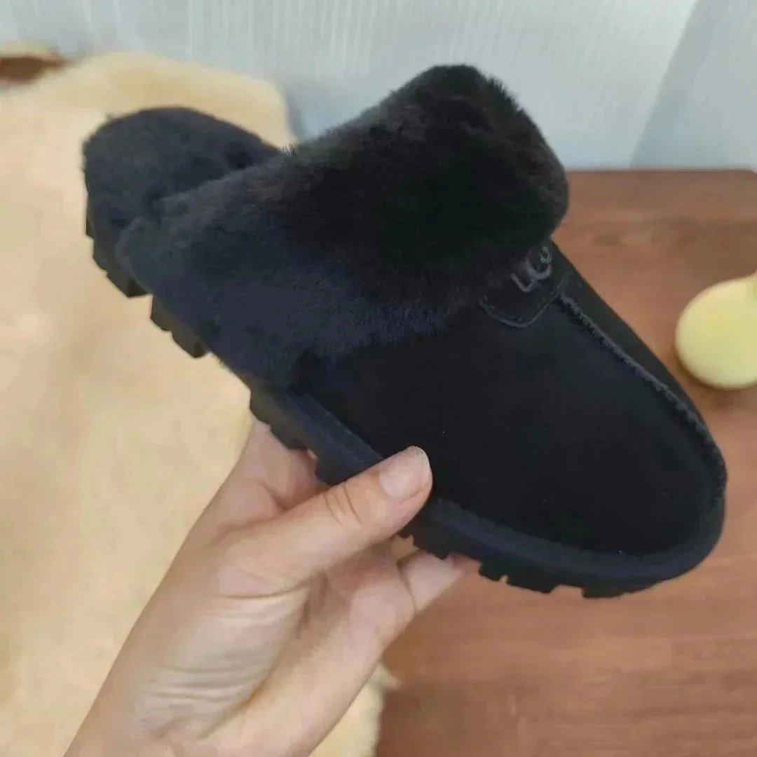 Semi-dragger with thin sole in black