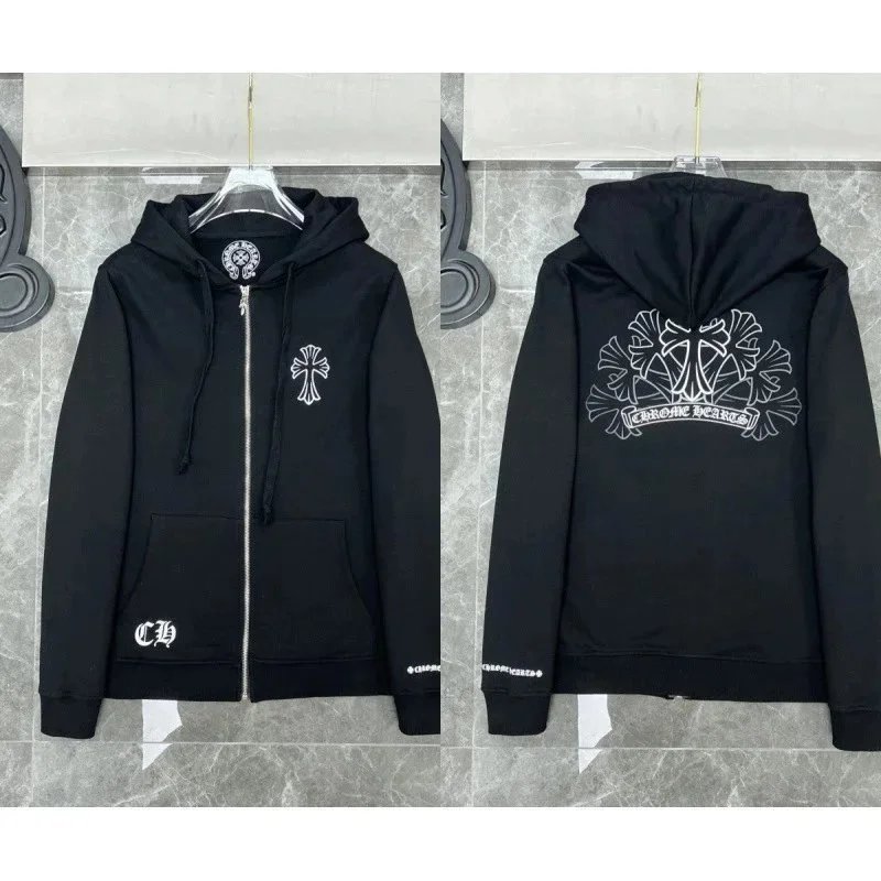 608 Black Zip-Up Hoodie