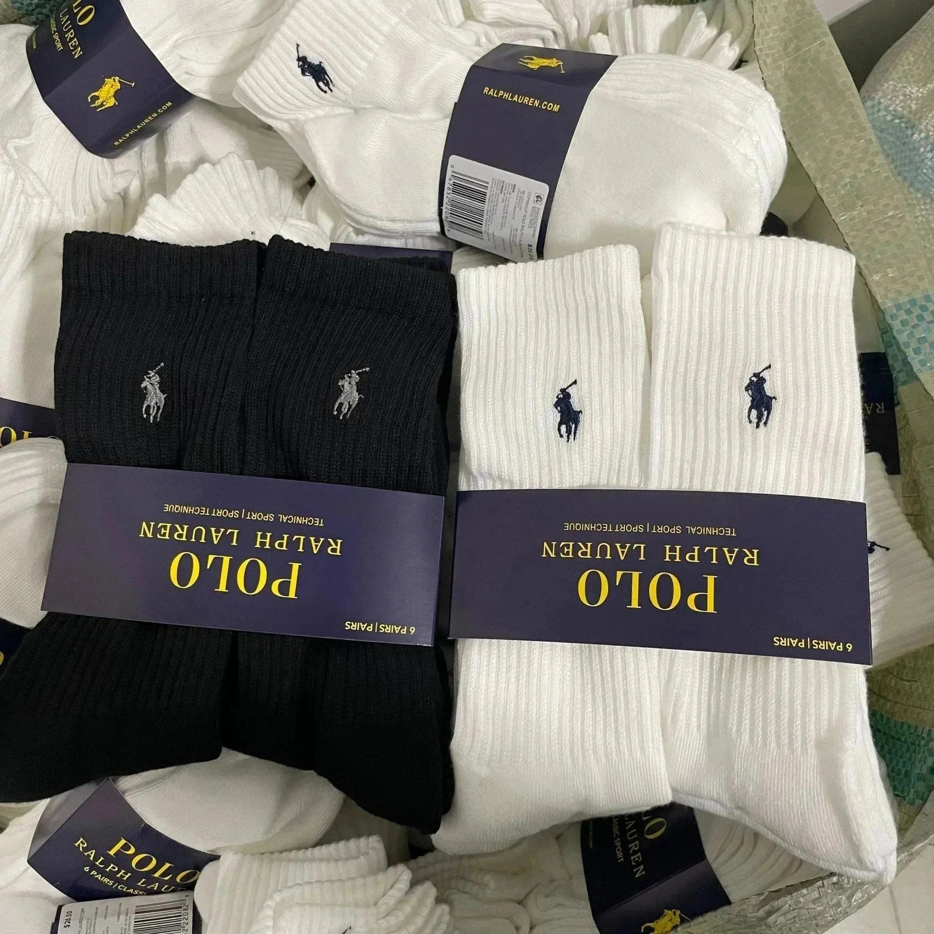 长筒黑（六双）