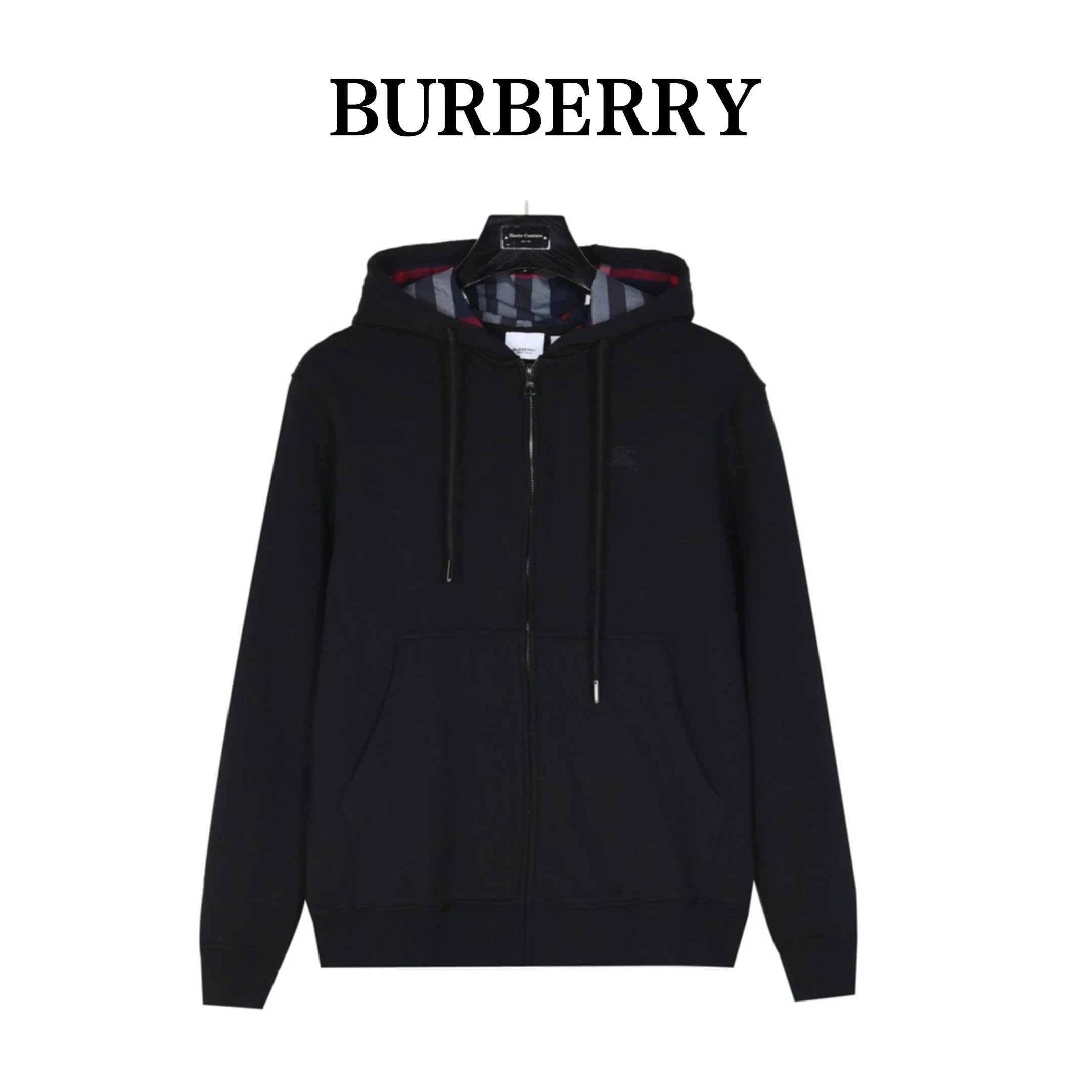 B hooded zipper jacket