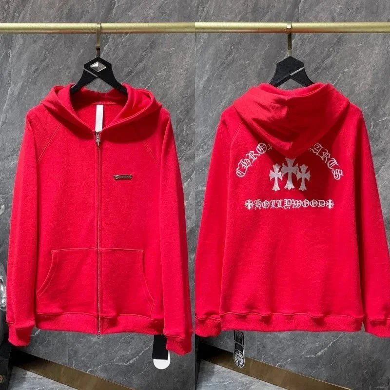 622 Red Zip-Up Hoodie