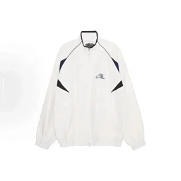 thumbnail for Bal Style 3BSports IconTracksuit monogram-print contrasting sunscreen stand-up collar jacket