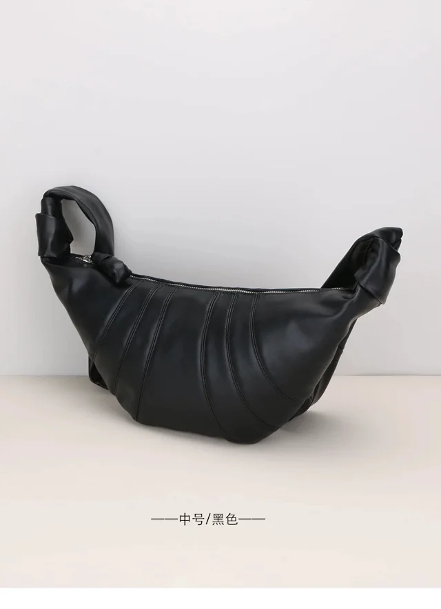 Unbranded Crossbody Bags Pleated crescent shoulder bag product detail image 13