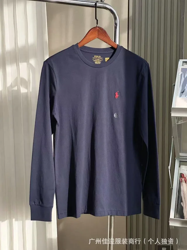 Polo Ralph Lauren T-Shirts Custom Slim Fit Long-Sleeve Pony Embroidered Crewneck product detail image 8