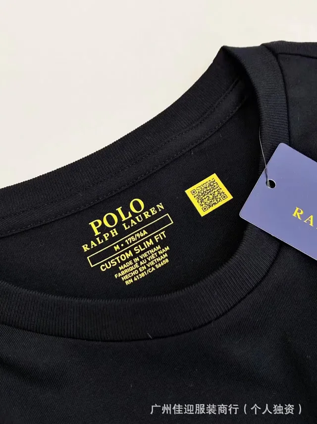 Polo Ralph Lauren T-Shirts Custom Slim Fit Long-Sleeve Pony Embroidered Crewneck product detail image 12