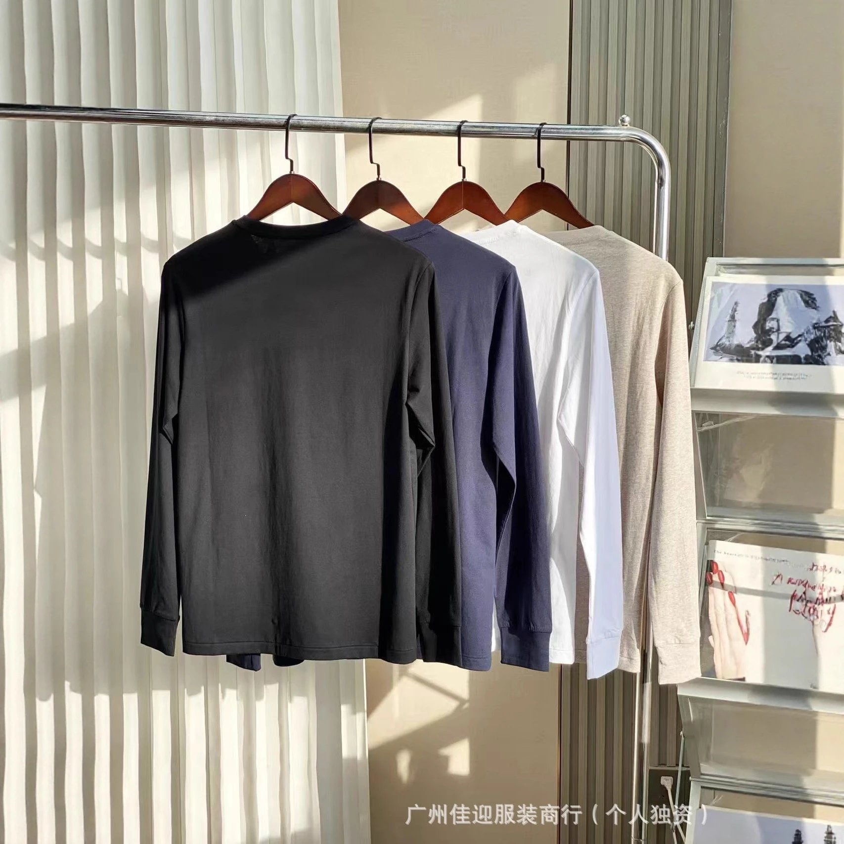 Polo Ralph Lauren T-Shirts Custom Slim Fit Long-Sleeve Pony Embroidered Crewneck image 2