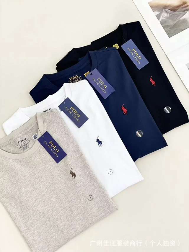 Polo Ralph Lauren T-Shirts Custom Slim Fit Long-Sleeve Pony Embroidered Crewneck product detail image 2