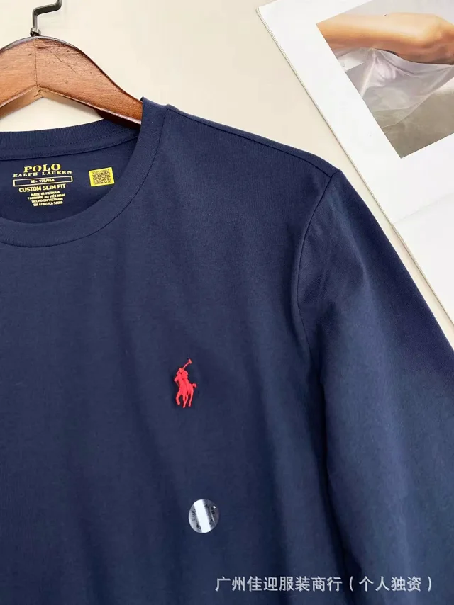 Polo Ralph Lauren T-Shirts Custom Slim Fit Long-Sleeve Pony Embroidered Crewneck product detail image 10