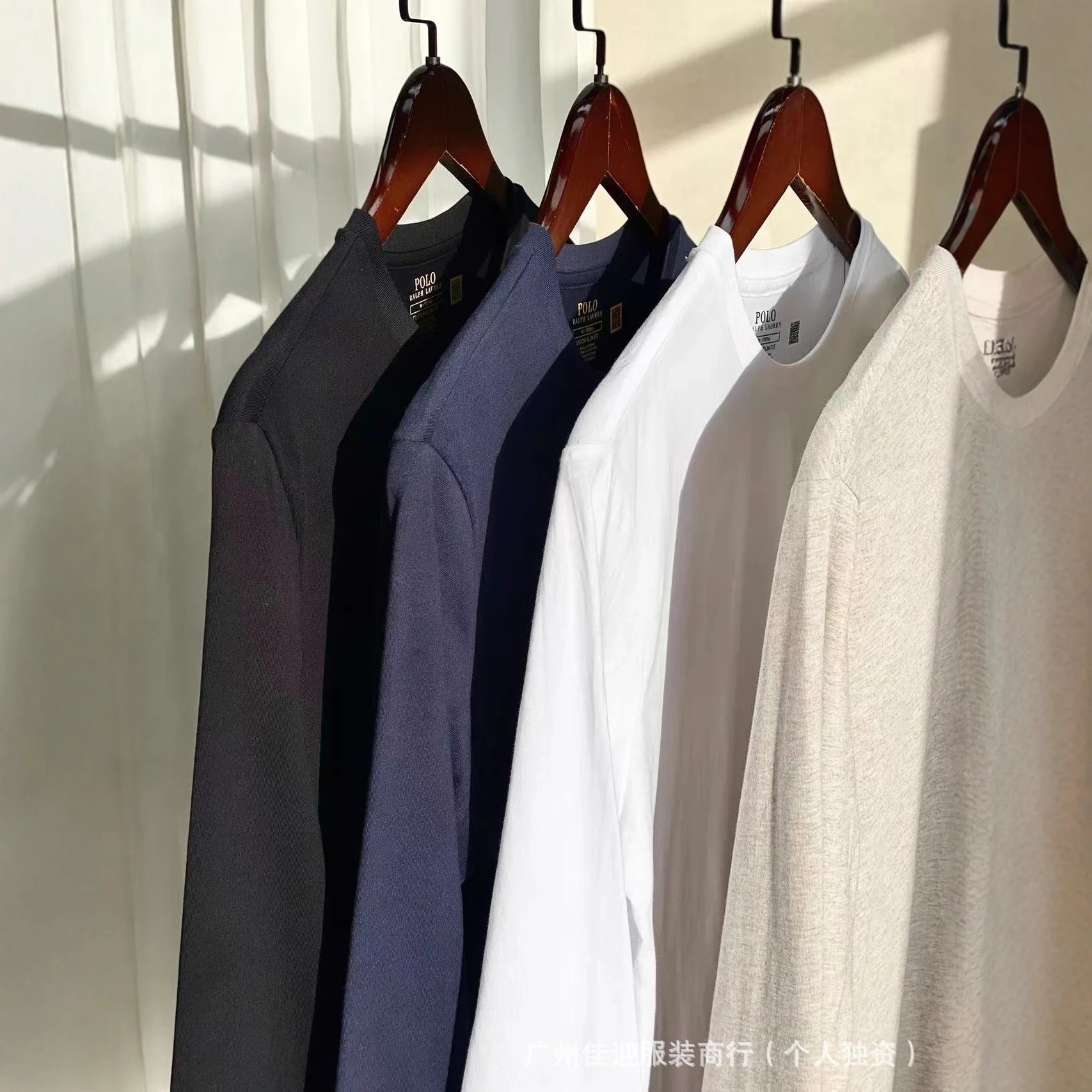 Polo Ralph Lauren T-Shirts Custom Slim Fit Long-Sleeve Pony Embroidered Crewneck image 3