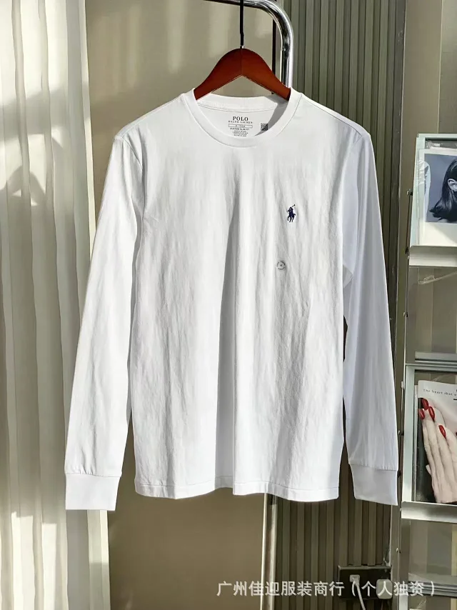 Polo Ralph Lauren T-Shirts Custom Slim Fit Long-Sleeve Pony Embroidered Crewneck product detail image 7