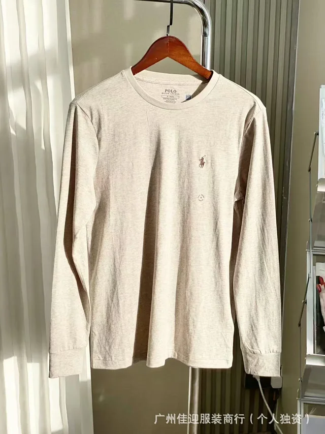 Polo Ralph Lauren T-Shirts Custom Slim Fit Long-Sleeve Pony Embroidered Crewneck product detail image 6