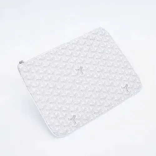Goyard Handbags Goyardine Monogram Zippered Clutch Pouch product detail image 17