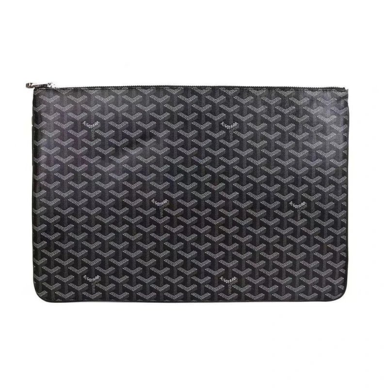 Goyard Handbags Goyardine Monogram Zippered Clutch Pouch image 5