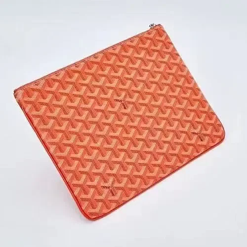 Goyard Handbags Goyardine Monogram Zippered Clutch Pouch product detail image 18