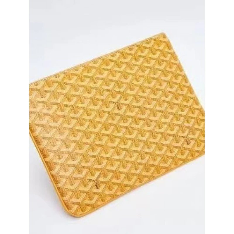 Goyard Handbags Goyardine Monogram Zippered Clutch Pouch image 4