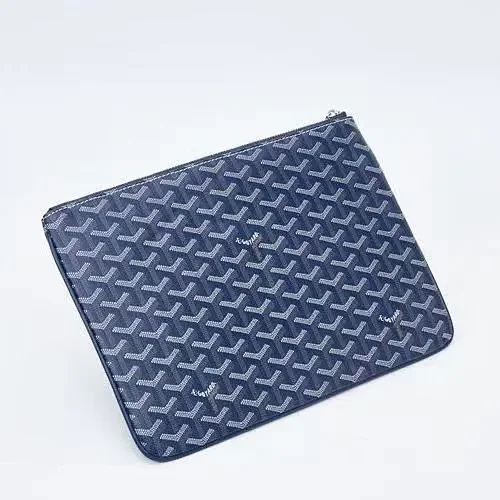 Goyard Handbags Goyardine Monogram Zippered Clutch Pouch product detail image 10