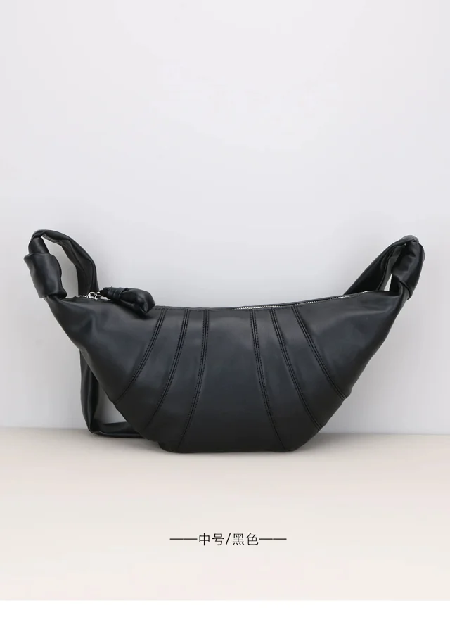 Unbranded Crossbody Bags Pleated crescent shoulder bag product detail image 12