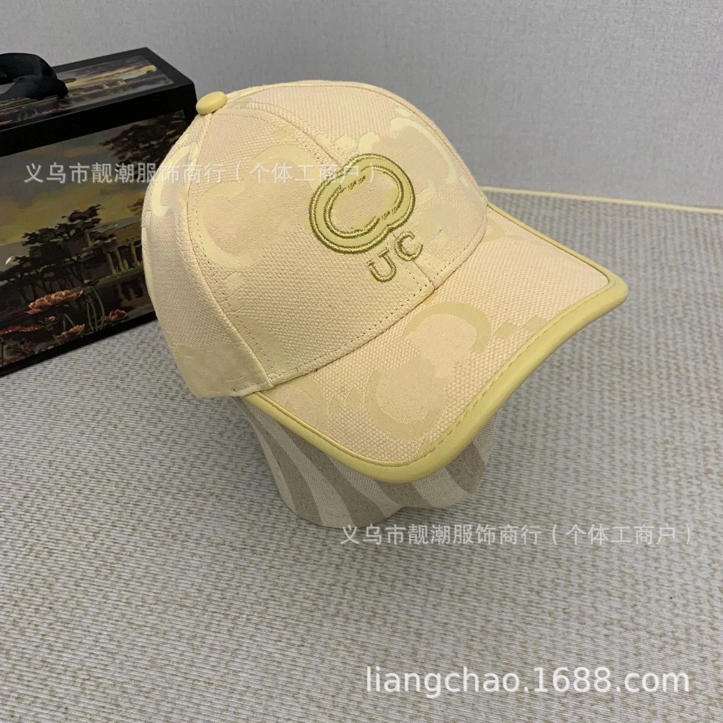 Embroidered Logo Yellow